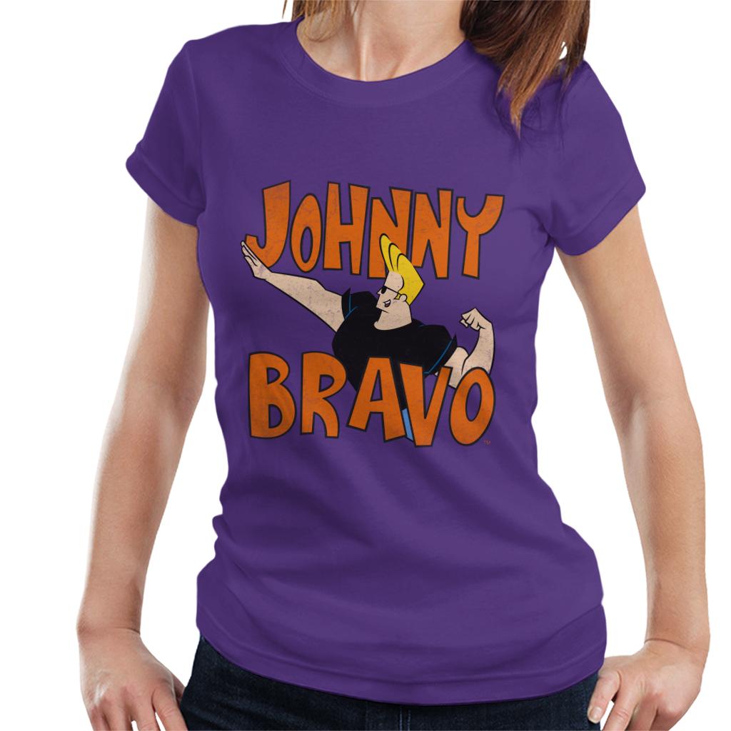 Johnny Bravo Side Pose Logo Women's T-Shirt product image 6